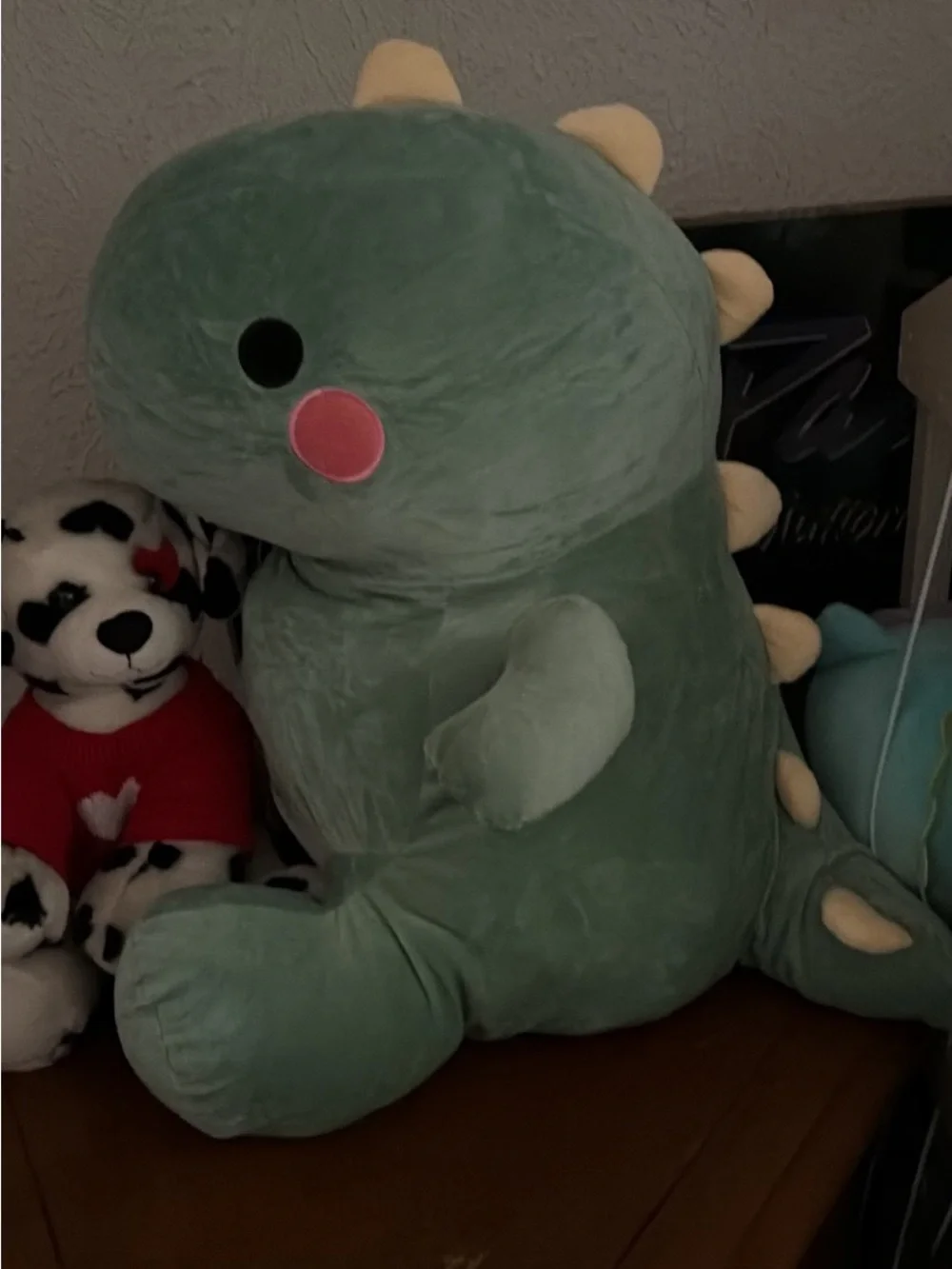 Plush Green Dino 18” tall